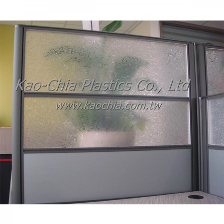 Application of GPPS Patterned Sheet - Office Partition Panel Screen